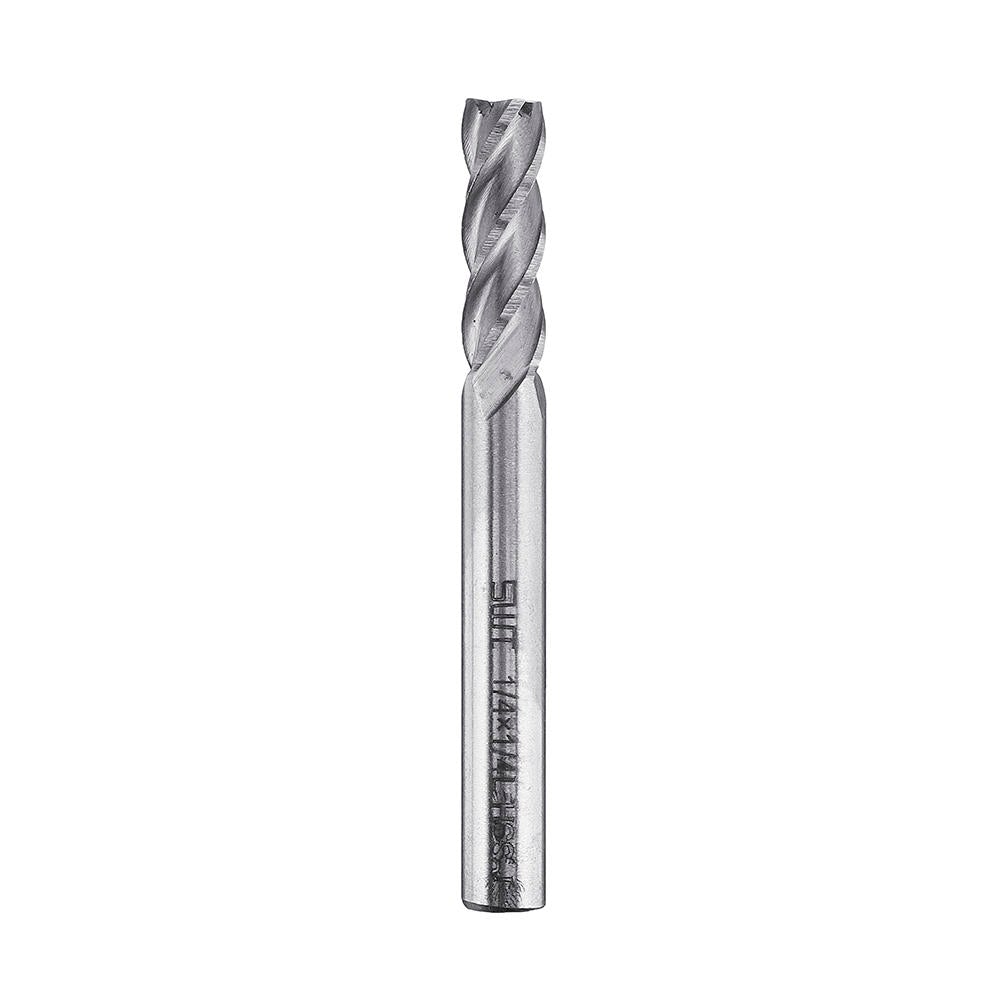 6pcs 3/16-5/8" Imperial Milling Cutter Set High Speed Steel CNC Milling Bit Spiral End Mill Cutter