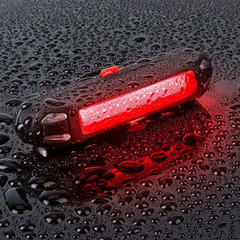 Waterproof Bike Tail 500mAh Rear USB Charging 5 Modes Flashlight With COB Lamp