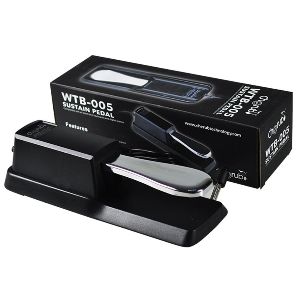 Metal Pedals Portable Damper Sustain Pedal for Keyboard Piano Instruments