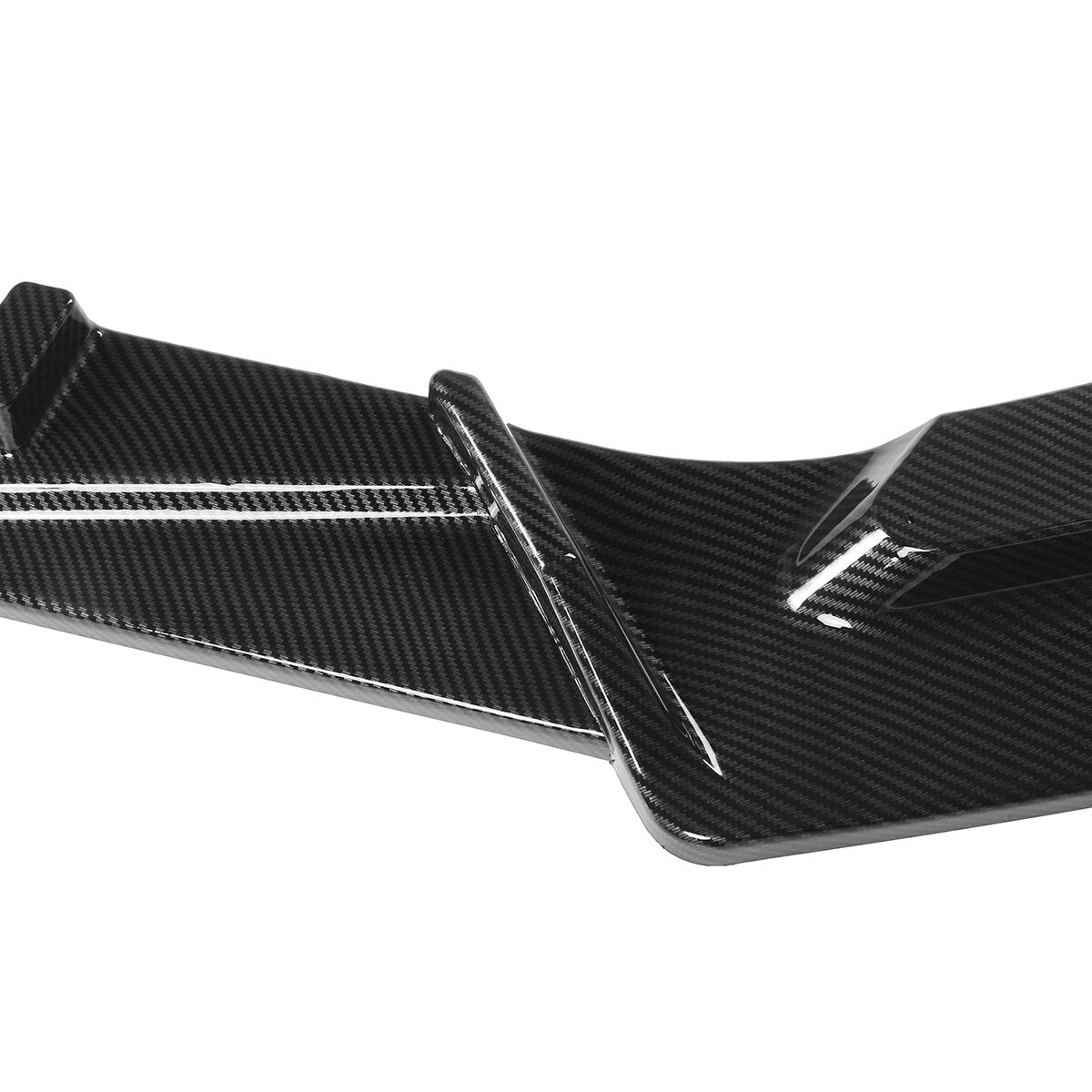 3Pcs Carbon Fiber Look Front Bumper Lip Spoiler