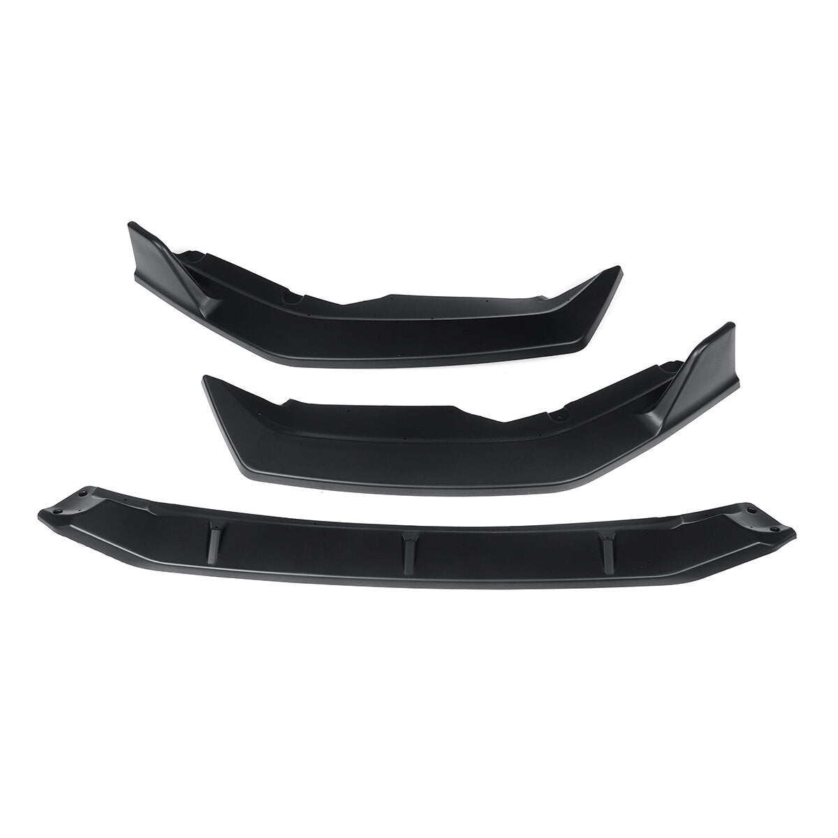 Matte Black Front Bumper Lip Body Kit Spoiler
