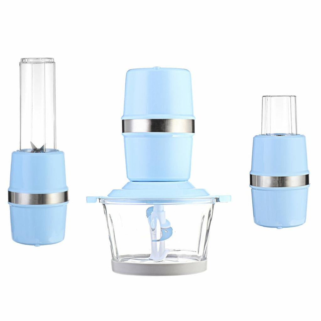 300W 3-in-1 Meat Grinder 2 Speeds 2L Electric Chopper Fruit Juicing Food Mincing Machine