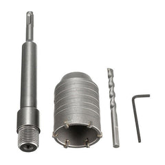 50mm SDS Plus Shank Hole Saw Cutter Concrete Cement Stone Wall Drill Bit with Wrench