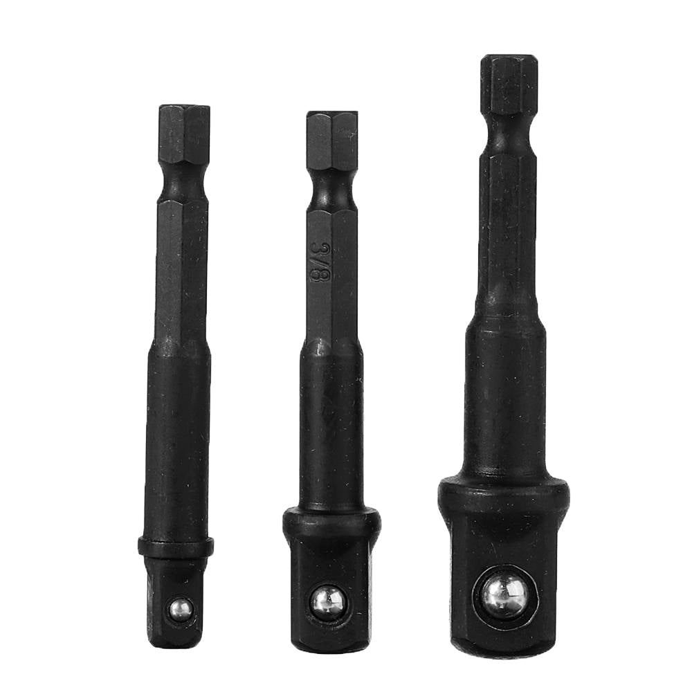 7pcs/12pcs Ratchet Wrench Socket Adapter Set Drive Socket Reducer Air Impact Adapter Wrench Extensor Rod