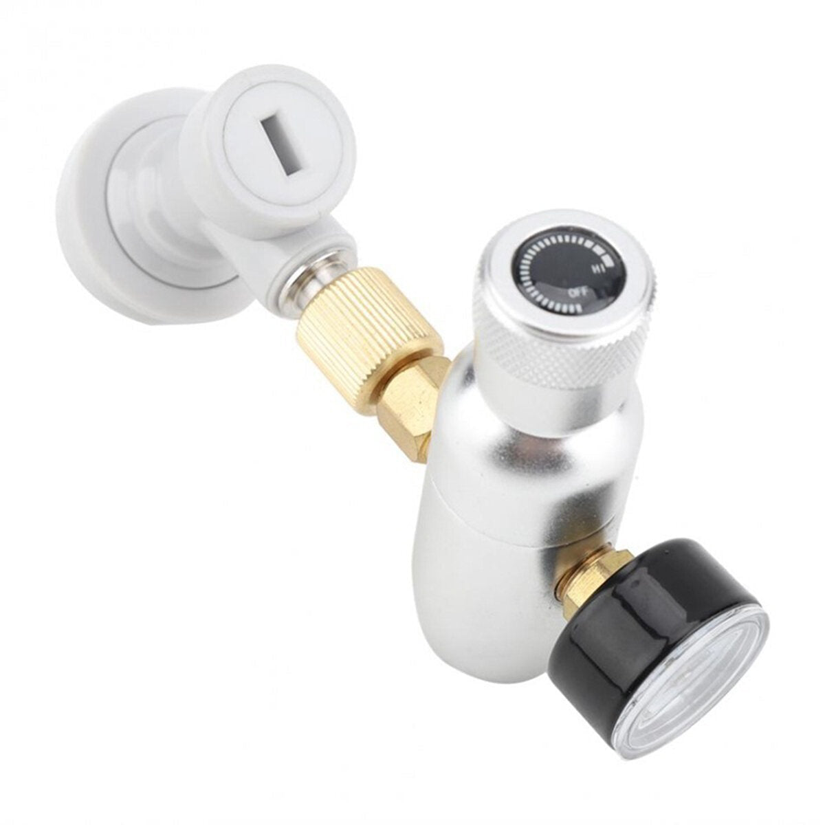 Mini CO2 Charger 60/150 PSI Homebrew Kegging Pressure Reducing Valve Ball Lock