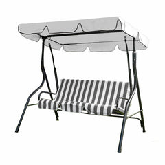3 Seater Hammock Swing Canopy Sunshade Waterproof Garden Chair Top Cover Patio