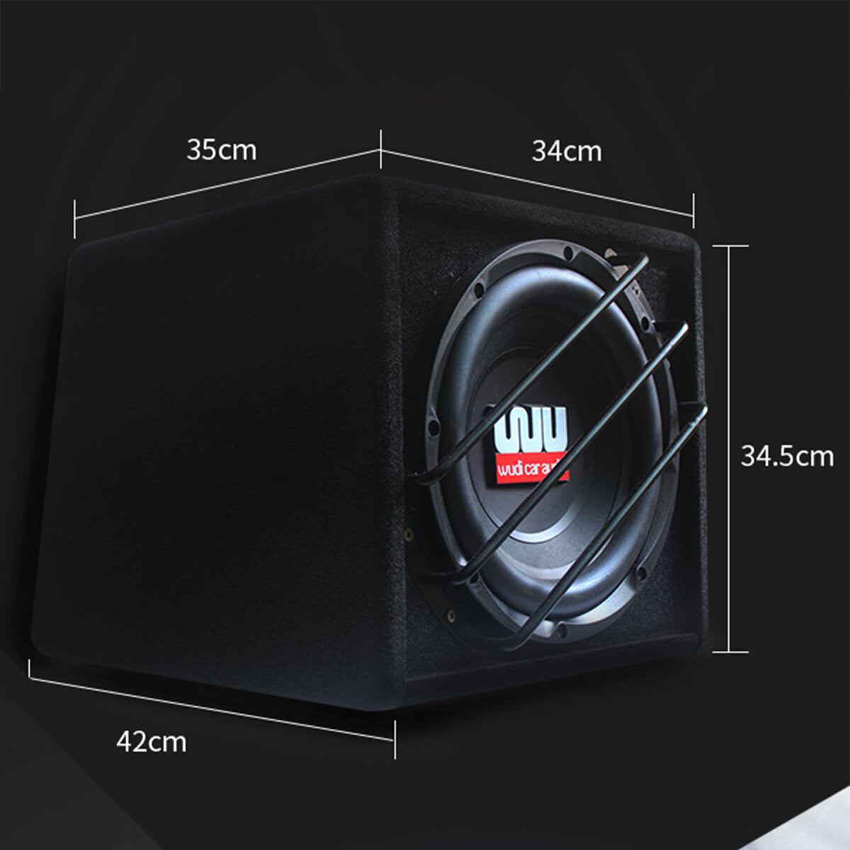 Car Subwoofer Audio Bass Box 12V Power Amplifier Bluetooth Music 10inch 1200W Player Basin Super bass Horn Multiple Device Connections