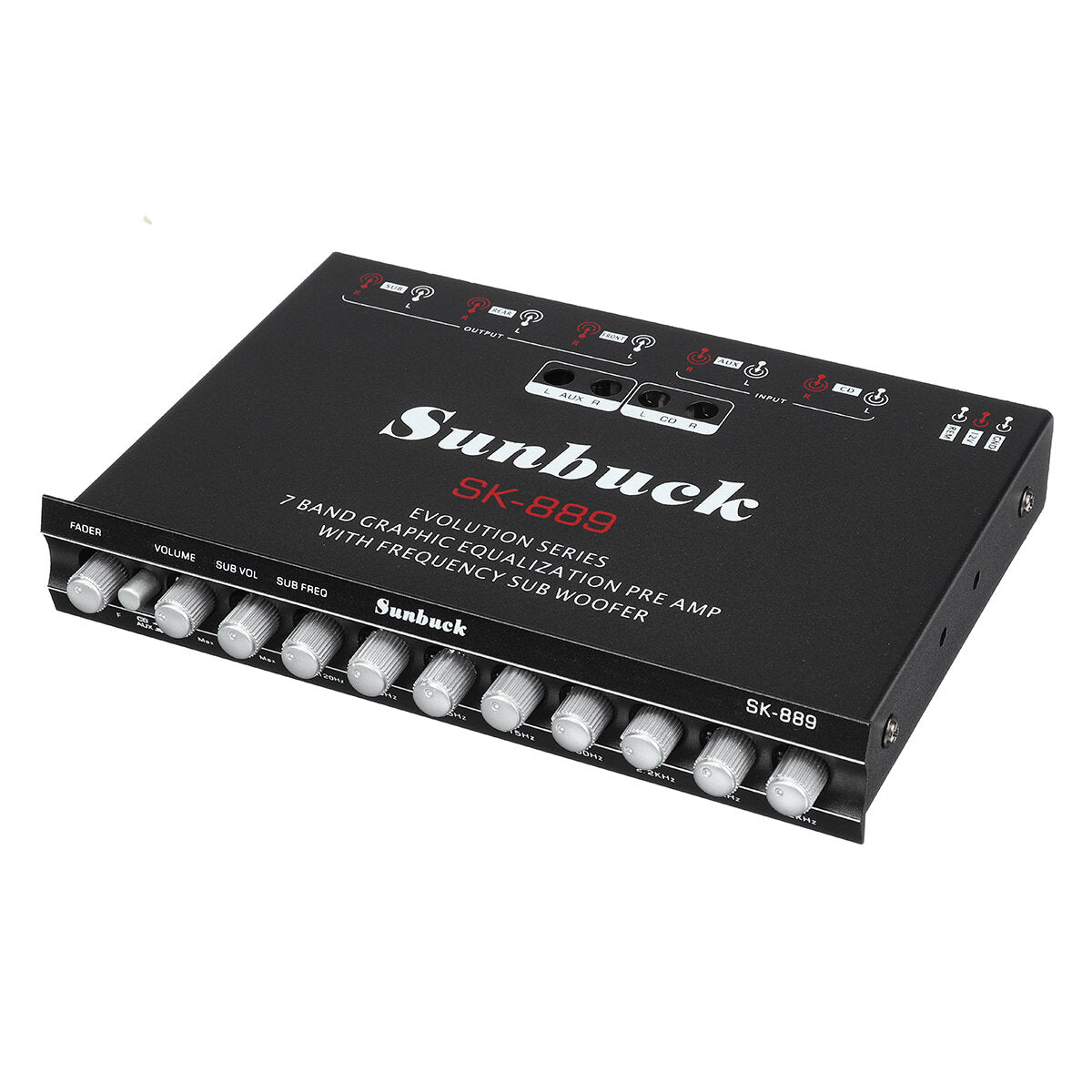 Car Power Amplifier 7 Channel 12V Car Digital Subwoofer Amplifier Home Audio Amplifier for Cars Home Theater