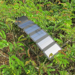 30W Foldable USB Solar Panel Monocrystal Solar Cell Folding Waterproof 5 Panels Charger Outdoor Mobile Power Battery Charging
