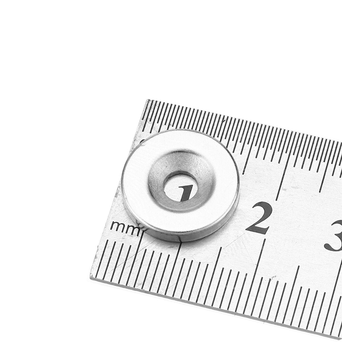 5pcs N52 15x3mm 4mm Hole Strong Round Countersunk Ring Magnets Rare Earth Neodymium Magnets
