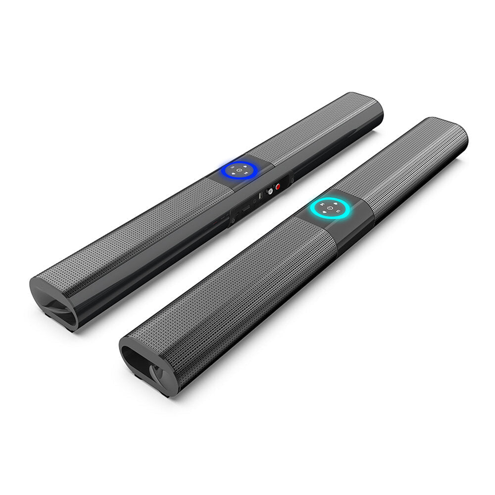 Wireless Bluetooth 5.0 Speaker Sound Bar Subwoofer Stereo LED Flashlight RGB Speaker Home Theater Surround Soundbar with Remote Control