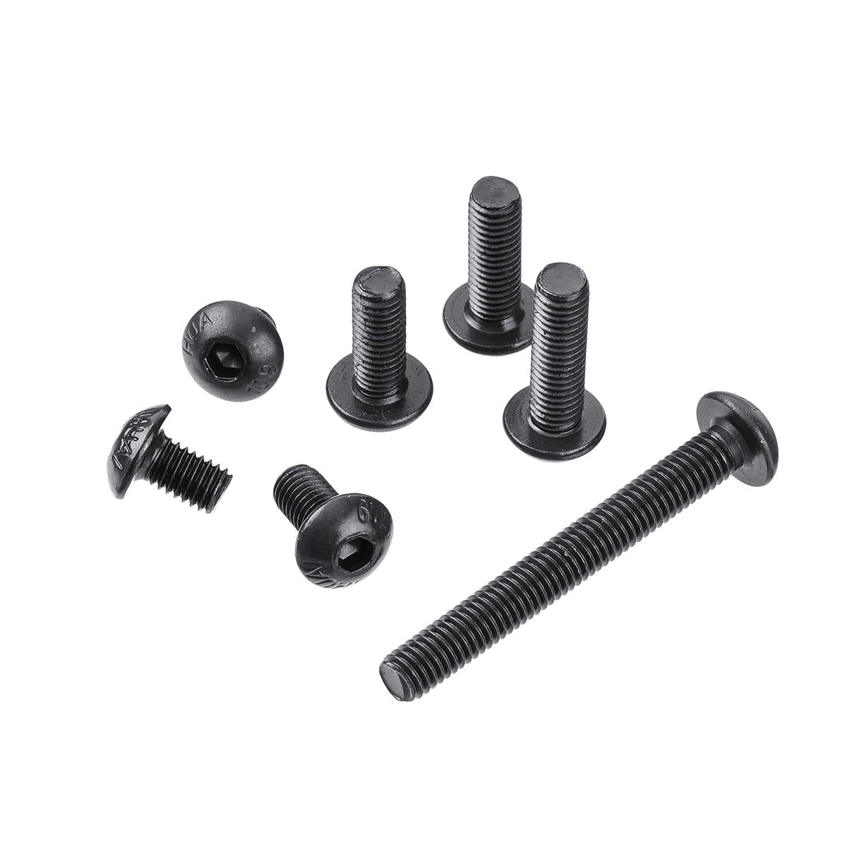 120Pcs M5 Hex Socket Button Head Screw 10.9 Grade Carbon Steel Bolt Assortment