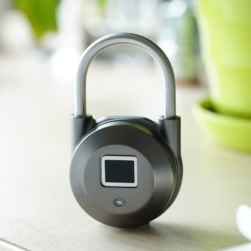 Smart Fingerprint Door Lock Padlock USB Charging Keyless Anti Theft Travel Luggage Drawer Safety Escape Room 0.5 Second Unlock IP65 Waterproof