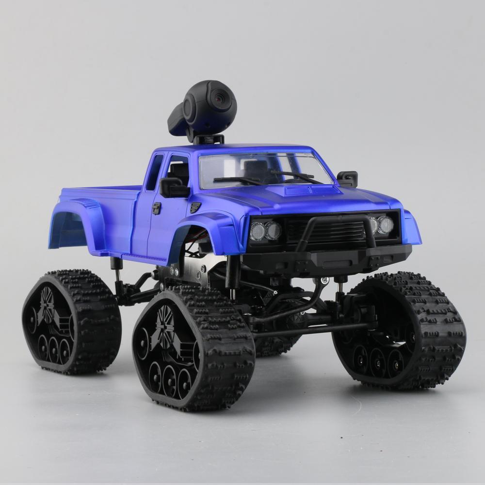 2.4G 4WD Rc Car 720P HD WIFI FPV Off-road Military Truck Track Wheel W/ LED Light