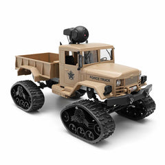 2.4G 4WD Rc Car 720P 0.3MP WIFI FPV Brushed Off-road Military Truck W/ LED Light