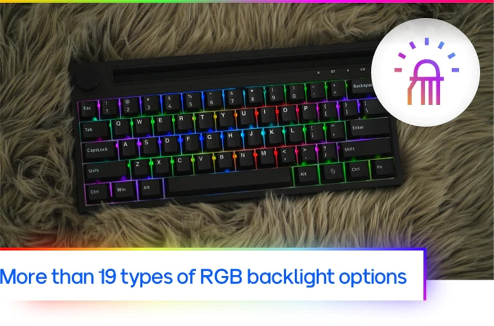 Wireless Mechanical Keyboard 62Keys Bluetooth 3.0 Dual Mode Built-in Battery Type-C Interface With Volume Botton for PC Laptop Smartphone Tablet