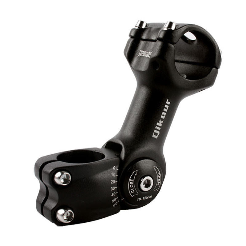25.4/31.8mm 60° Adjustable Bike Stem Riser Road Mountain Bicycle Cycling Accessories