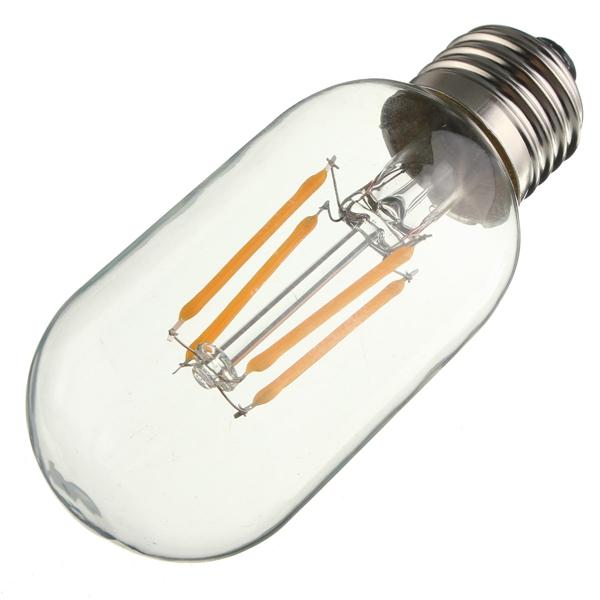 E27 4W COB LED Vintage Antique Retro Edison Clear Glass Warm White Light Bulb AC 220V