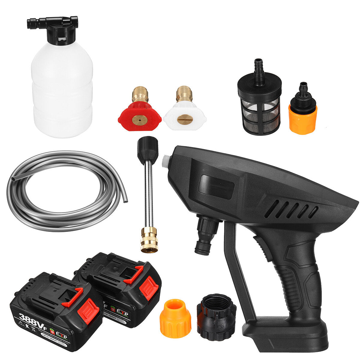 388VF High-pressure Water Pump Car Waher Guns Portable Cordless Electric Sprayer Cleaner Tools