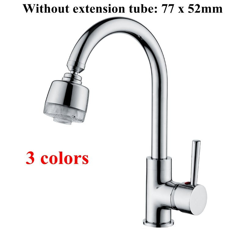 Kitchen LED Light Water Nozzle Faucet Filter Spray Head Extender