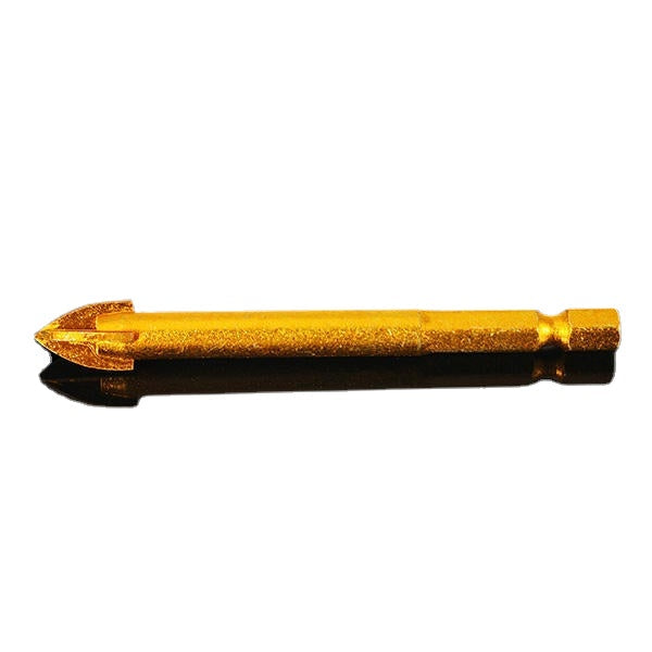 5pcs 6mm 2 Flute End Mill Cutter Spiral Drill Bit CNC Tool 6x6x24x68mm , Gold