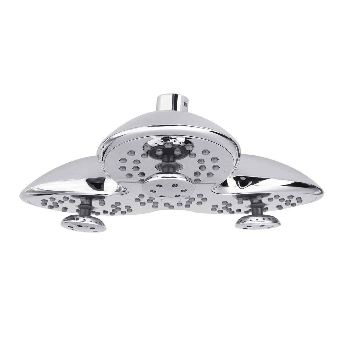 106 Nozzles Angle Adjustable Waterfall Rainfall Shower Heads Chrome Plated Trident Shape Head