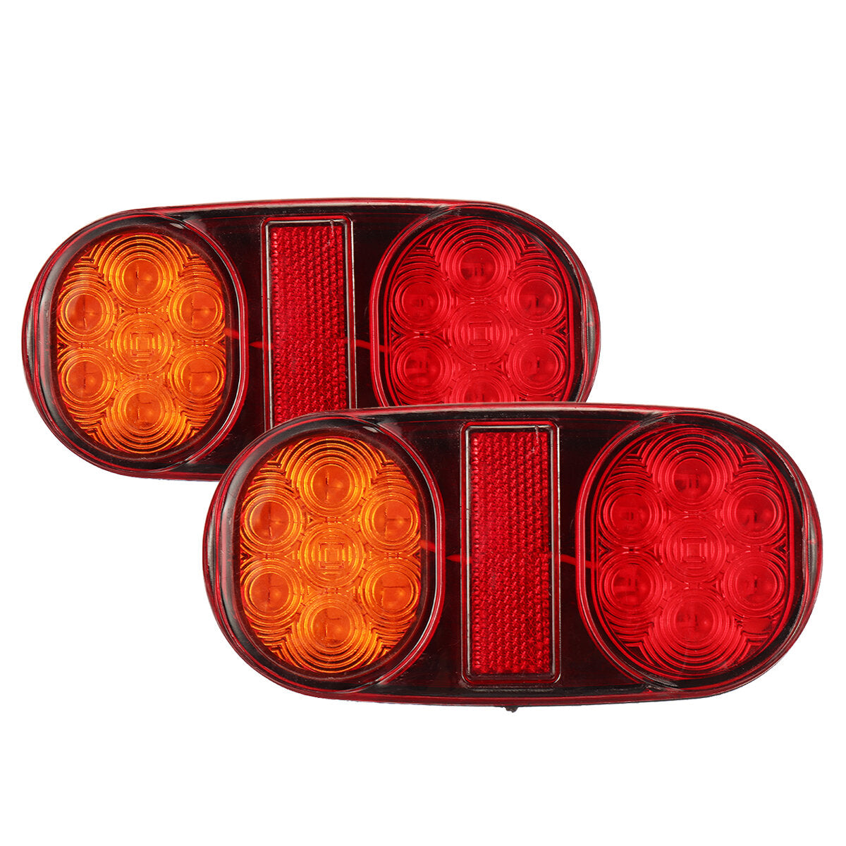 2PCS 12-24V 28LED Rear Tail Stop Brake Light Indicator For Boat Trailer Caravan Van