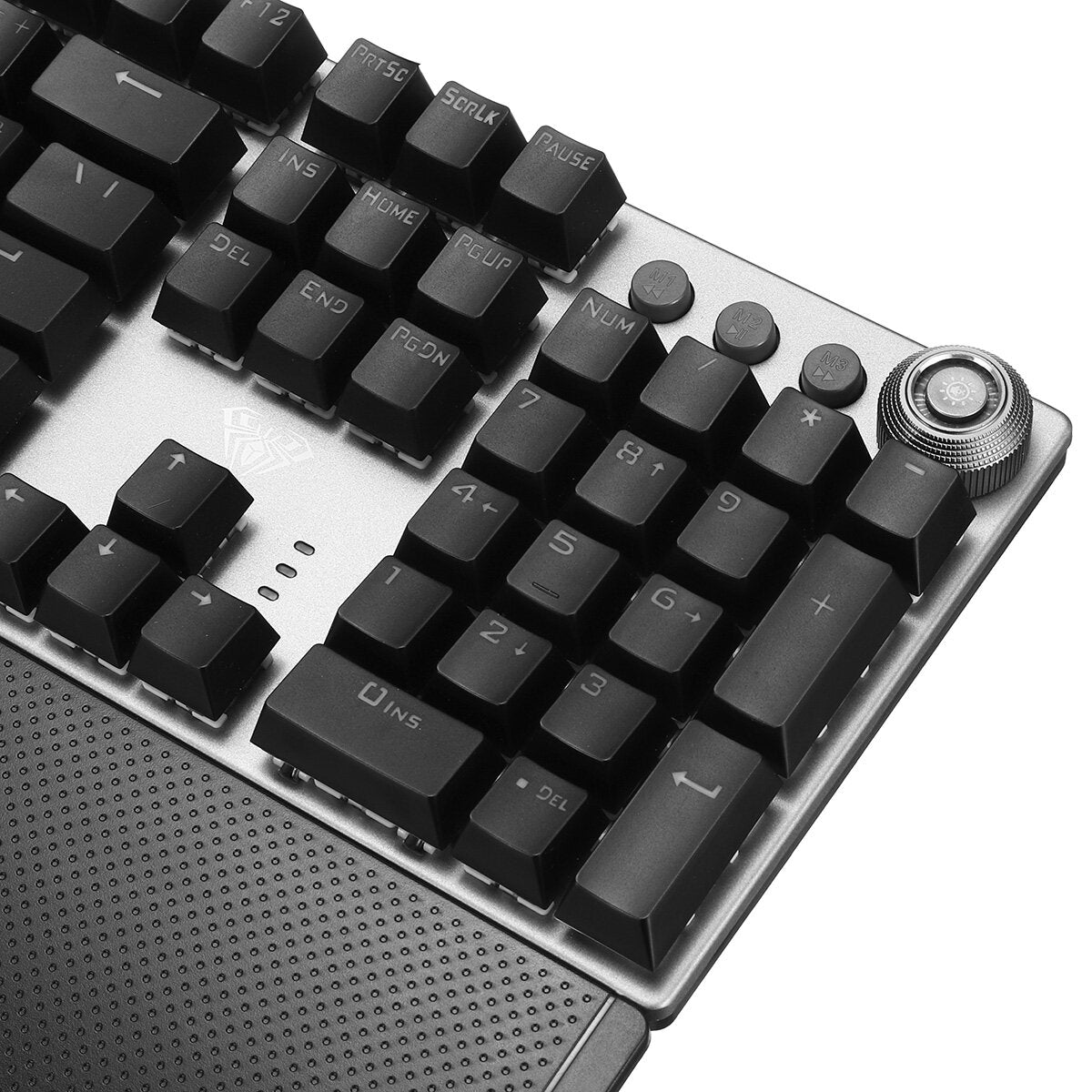 104 Keys Mechanical Keyboard RGB Backlit Punk E-sports Gaming Keyboard Absorbable Hand Rest