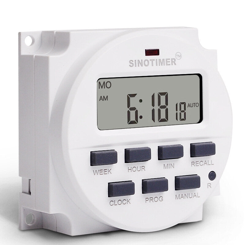 LCD Digital 24V 1.6 inch Timer Electric Controller 7 Days Programmable Time Switch Built-in UL listed Relay