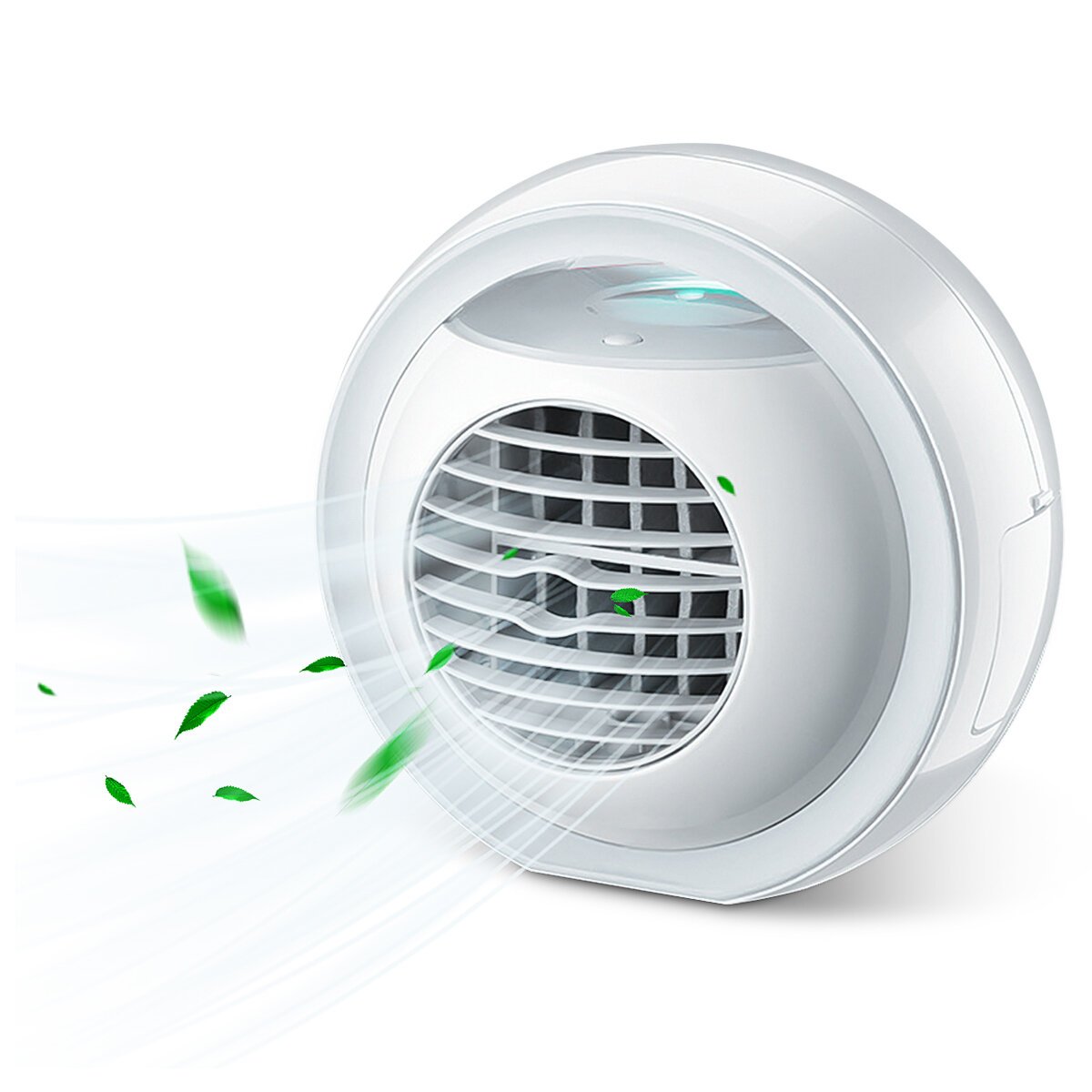 3 Gear LED Mini Air Conditioner Fan Rechargeable Cooling Misting Desk Fan Home Office Bedroom Travel
