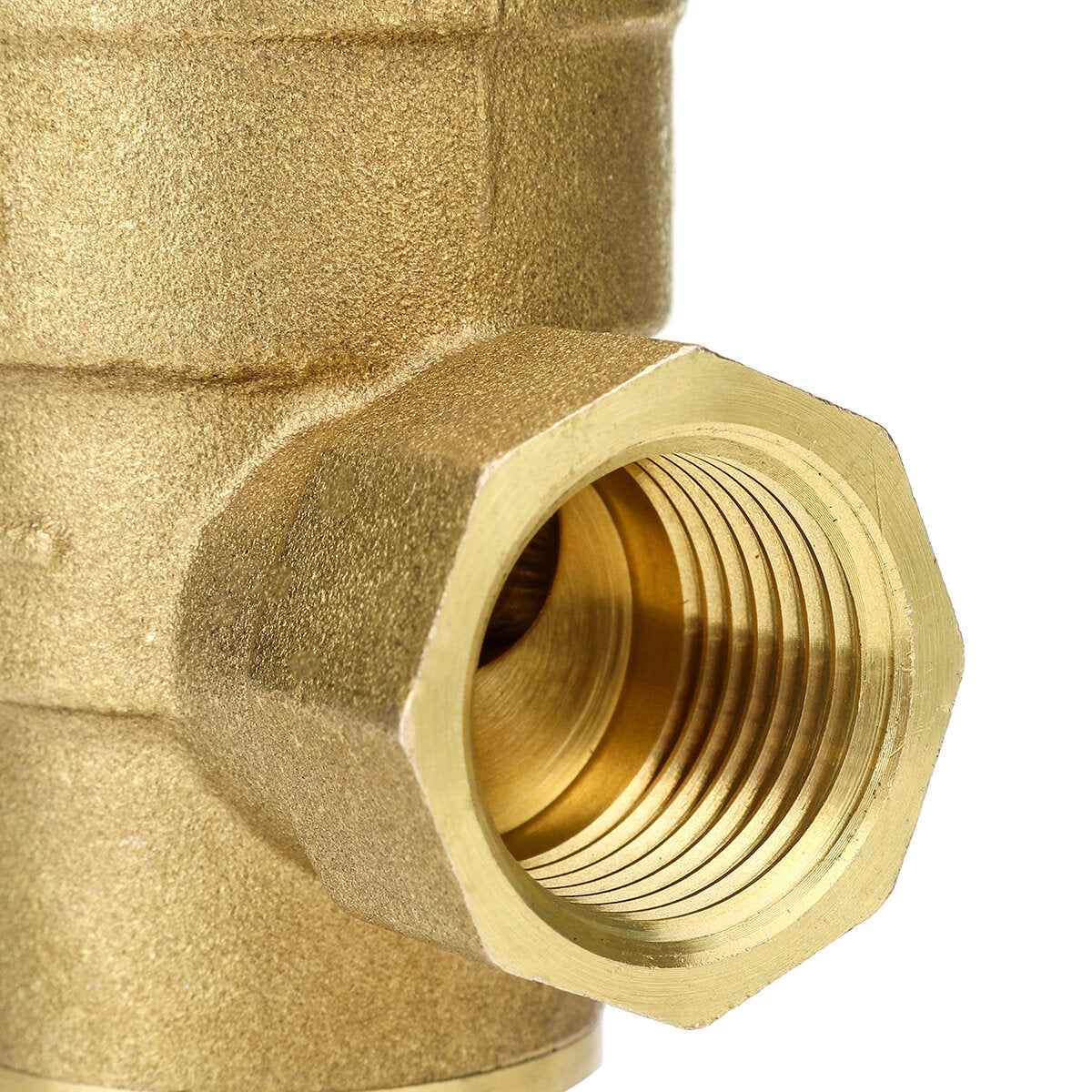 Water Pressure Regulator 16mm Brass Adjustable Reducer DN15 With Gauge Meter