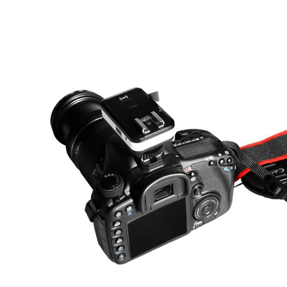 Wireless Transmitter Receiver Flash Trigger with 3.5mm Adapter Compatible Canon Nikon