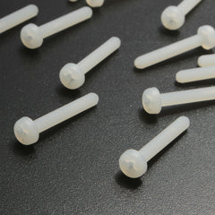 M3NP2 50Pcs M3 White Round Pillips Pan Head Plastic Nylon Screw Bolt 5/6/8/10/12/15/20/25mm Length
