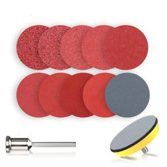 102pcs 3 Inch 75mm Sanding Disc Round Abrasive Dry Sandpaper with Back-up Pad for Polishing Cleaner Tools Sanding Paper