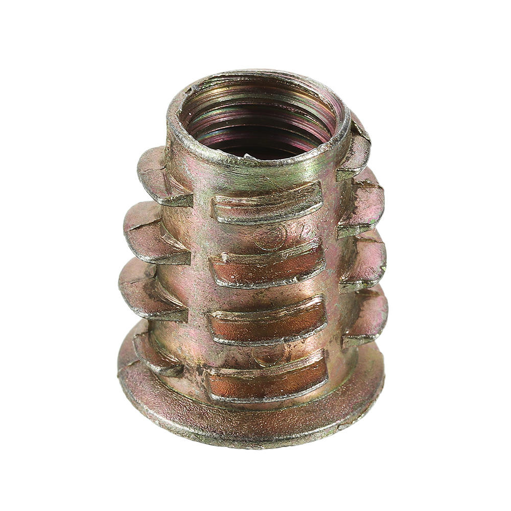 80Pcs M4/M5/M6/M8/M10 Zinc Alloy Wood Furniture Hex Socket Drive Head Threaded Insert Nut Internal and External Nut