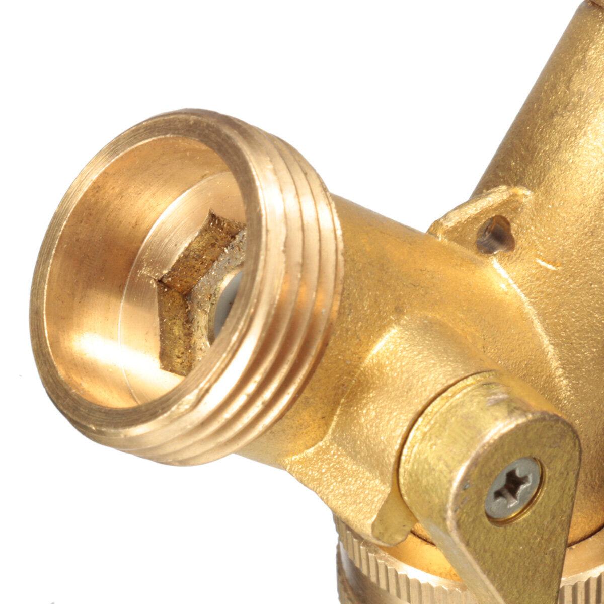 EU Standard 3/4 " Brass Garden Irrigation 2 Way Y Shape Adapter Splitter Hose Faucet Manifold Pipe Tap Connector