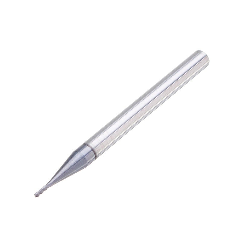 10pcs 1mm HRC55 TiAlN 2 Flutes End Mill Cutter Tungsten Carbide Milling Cutter CNC Tool