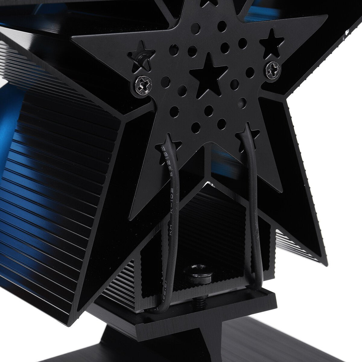 4 Blades Heat Powered Wood Stove Fan Eco Friendly Wood Log Burner Fireplace Fan