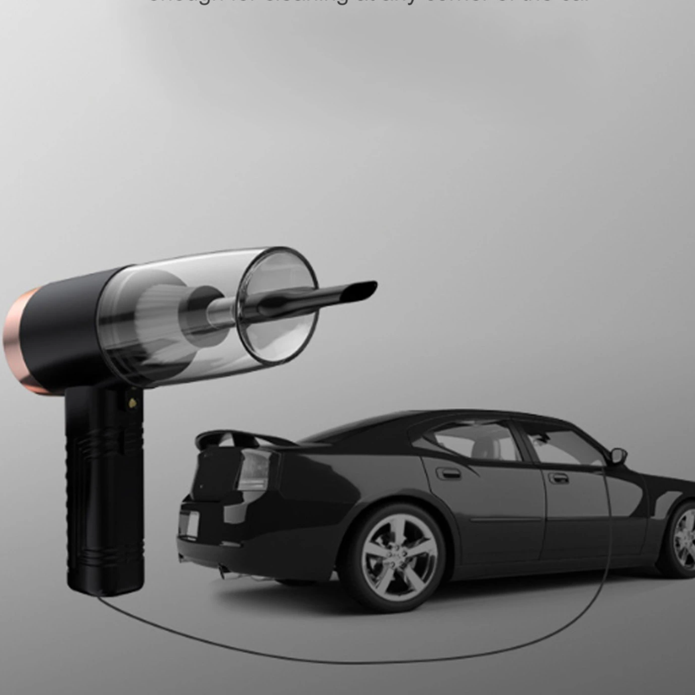 High Power Suction Car Vacuum Cleaner Wet Dry Handheld Built-in Aromatherapy 12V 120W