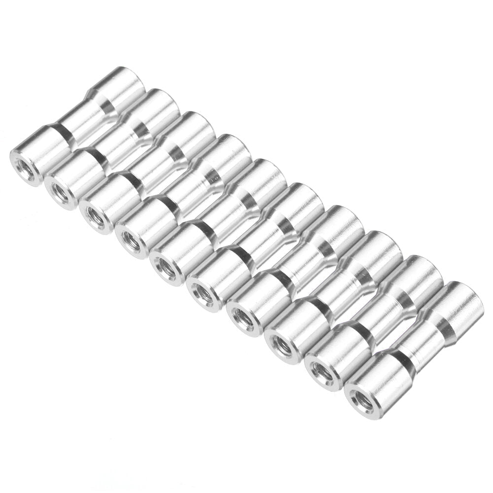 M3AS12 10Pcs M3 25mm Aluminum Alloy Standoff Spacer Round Column MultiColor Smooth Surface
