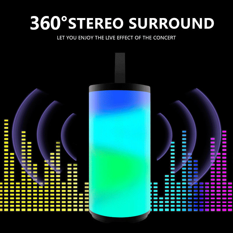Bluetooth Speaker Portable Colorful Light Waterproof OutdoorWireless Speakers Soundbar Subwoofer Loudspeaker Support TF MP3