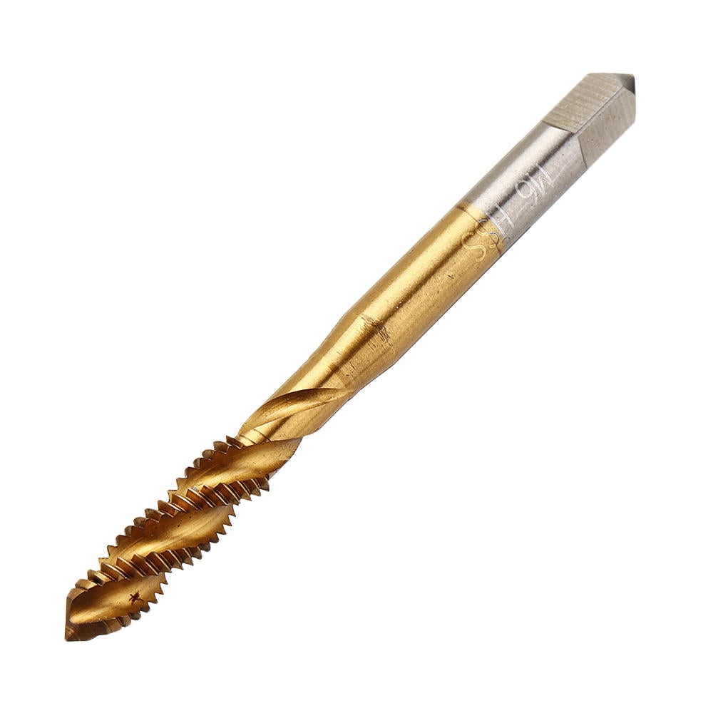M3-M12 Hand Spanner with 5pcs Titanium Coated M3-M8 Spiral Screw Tap Set