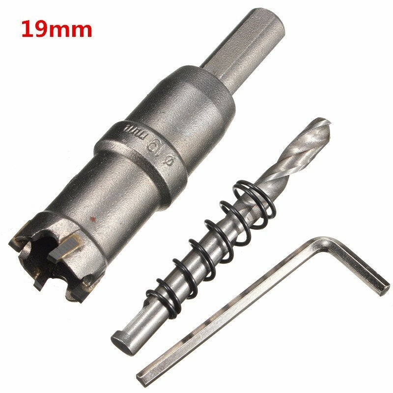 15mm - 24mm Carbide Tip Metal Cutter Hole Saw with Wrench/ Twist Drill Bit