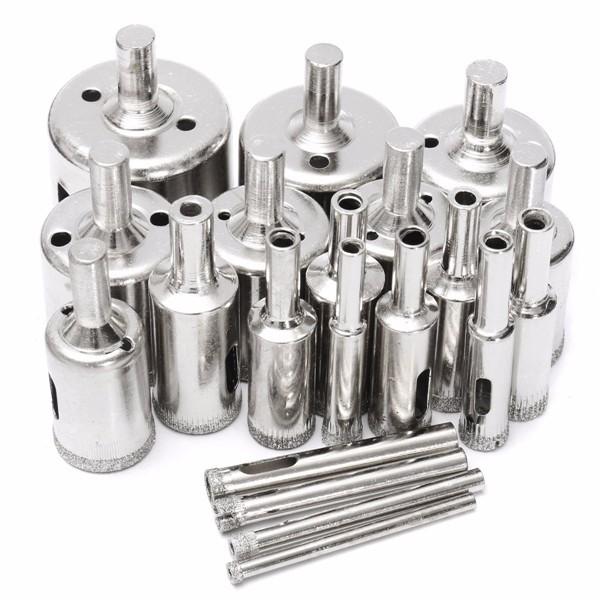 20pcs 4-40mm Diamond Hole Saw Drill Bit Set for Tiles Ceramic Glass Marble