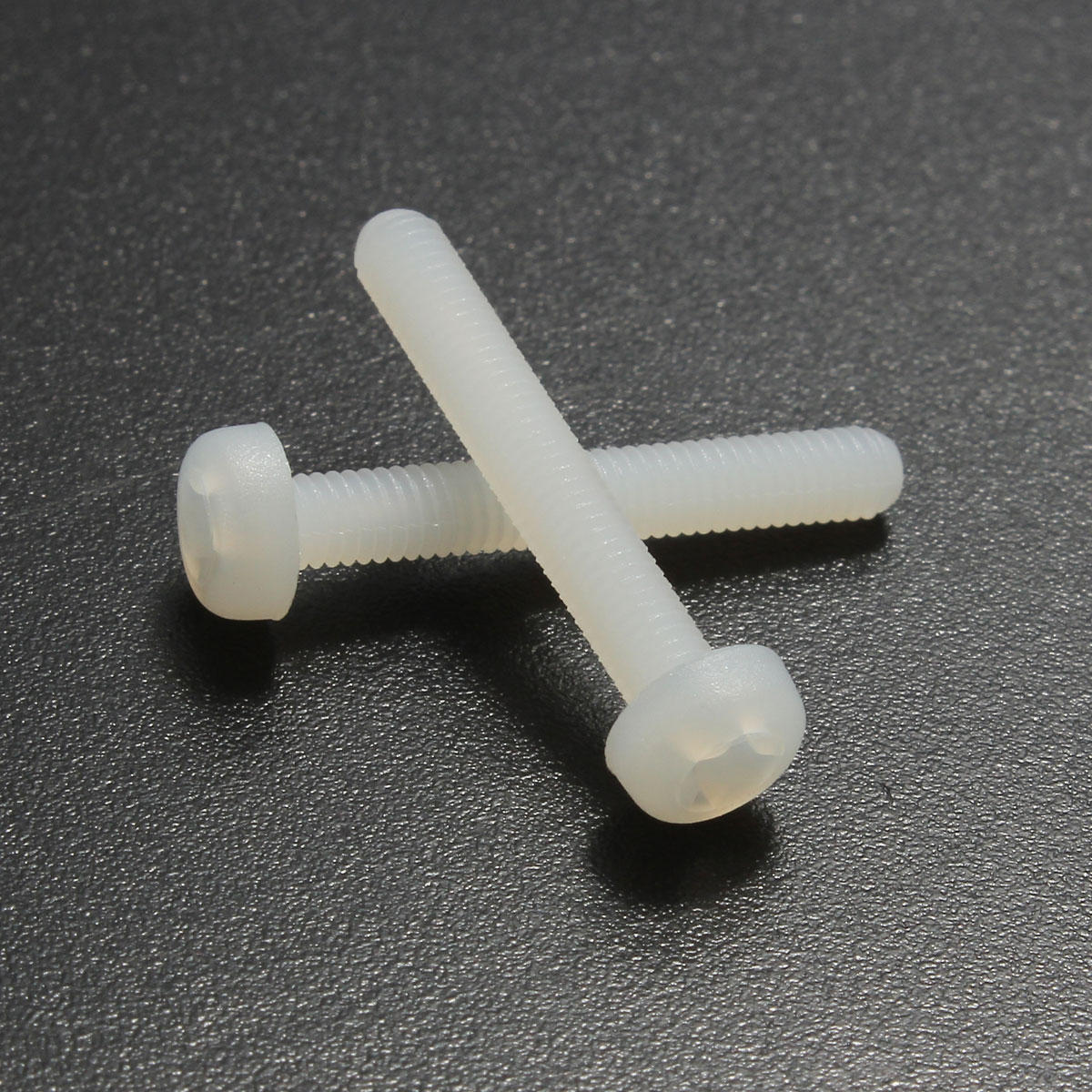 M3NP2 50Pcs M3 White Round Pillips Pan Head Plastic Nylon Screw Bolt 5/6/8/10/12/15/20/25mm Length