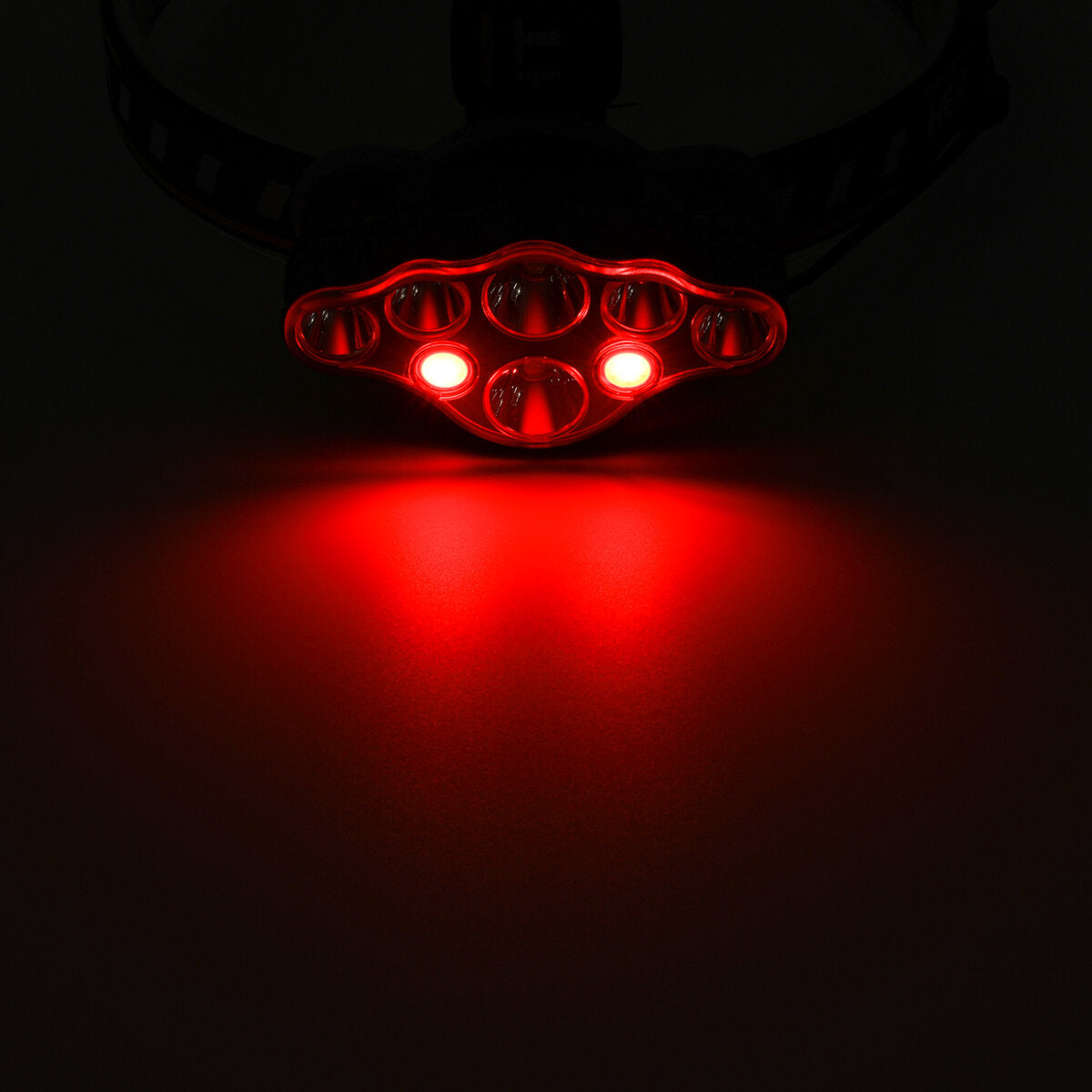 3300LM 8Modes 8LED Rechargeable Headlamp Flashlight Waterproof LED Head Torch with Red Light for Camping Fishing Car Repair
