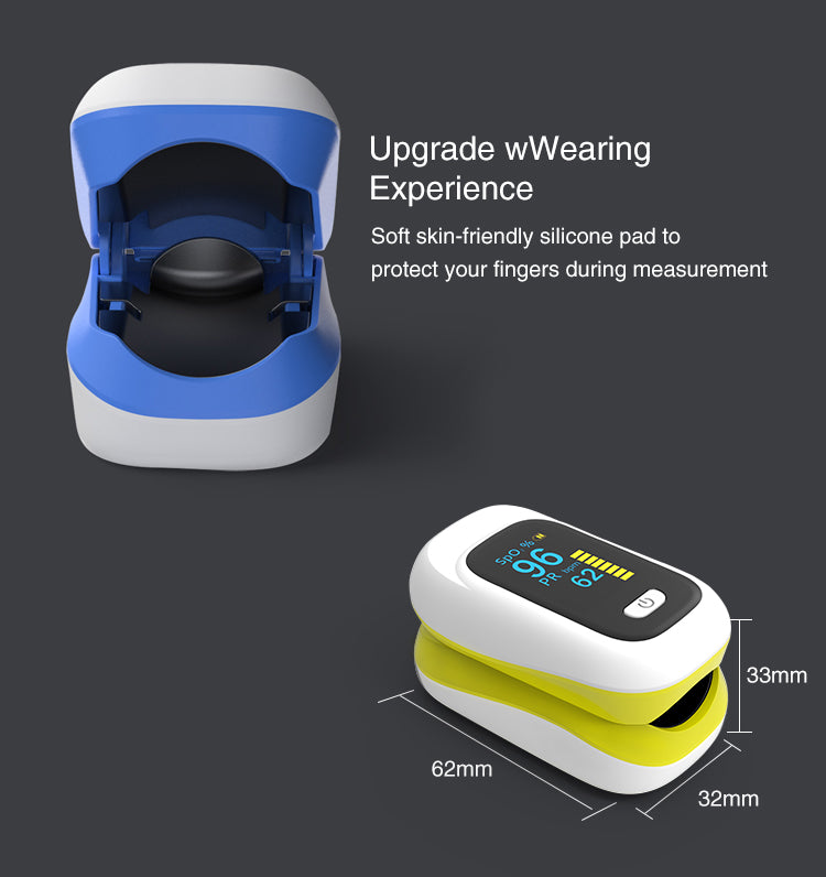 Mini OLED Finger-Clamp Pulse Oximeter Home Heathy Blood Oxygen Saturation Monitor