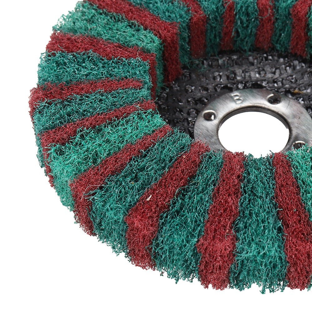 8Pcs 4 Inch Pattern Fiber Disc Polishing Grinding Wheel Scouring Pad Buffing Wheel for Angle Grinder