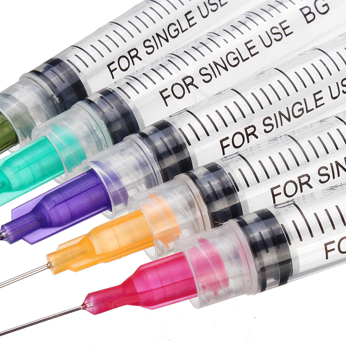 60Pcs/Set Dispensing Needle Kits Blunt Tip Syringe Needles Cap for Refilling and Measuring Liquids Industrial Glue Applicator