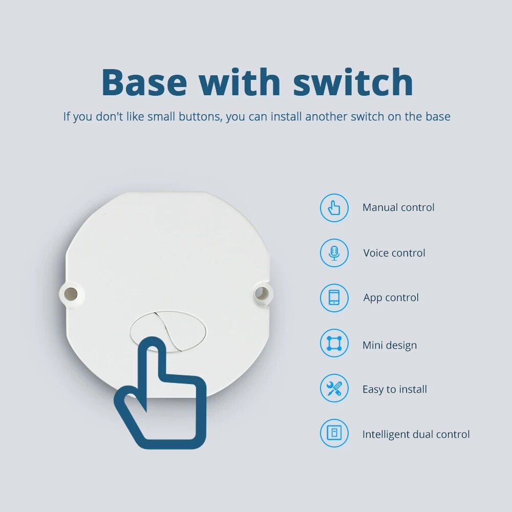 Smart Light Switch DIY Module SmartThings Tuya Control Alexa Google Home 1 Way 2 Way